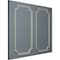 Ekena Millwork 24-in. W x 48-in. H Oxford Smooth Panel Moulding Kit Double Panel PMLKOX24X48B - alternate 4
